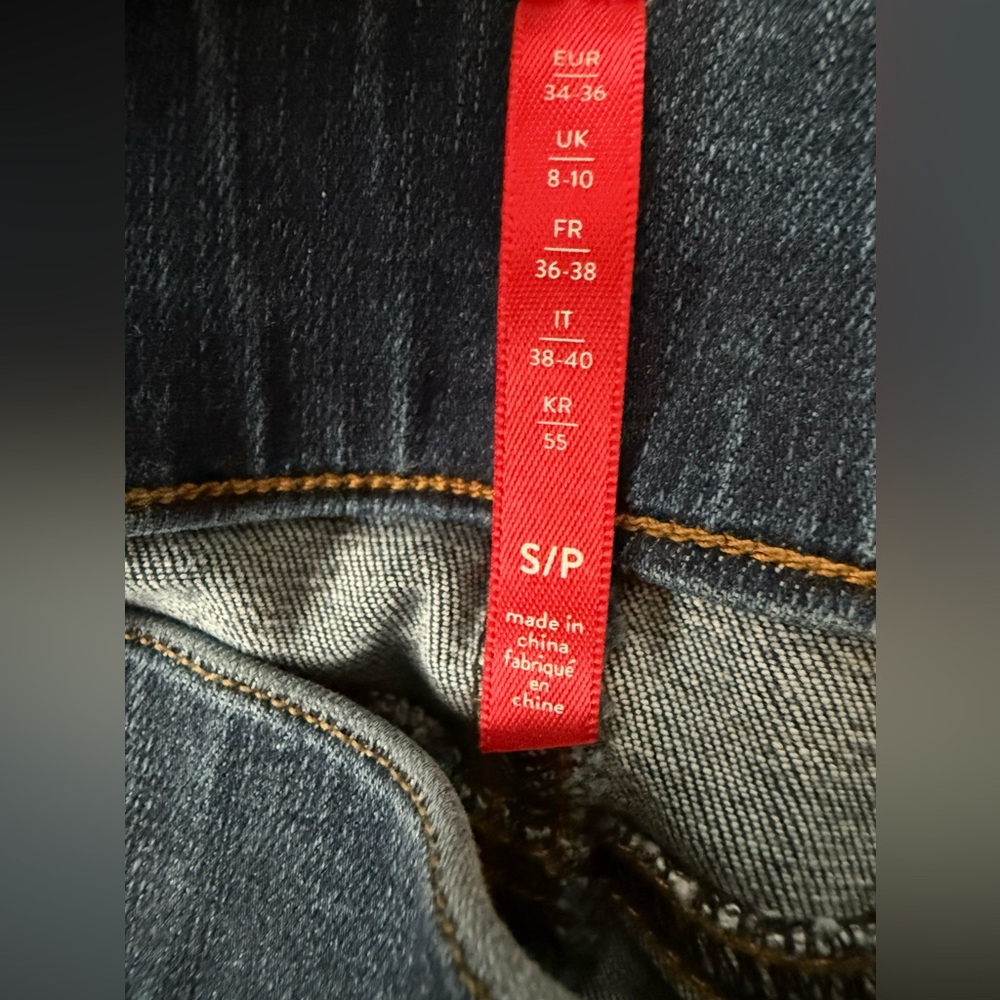 SPANX Distressed Ankle Skinny Jeans in Medium Wash women’s sz Small new nwt - Picture 10 of 13